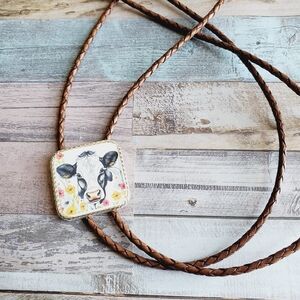 Handmade Western Bolo Tie Western necklace Cowgirl Western Boho Rodeo co…